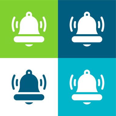 Bell Düz 4 renk simgesi seti