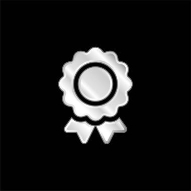 Gümüş kaplama metalik simge ödülü