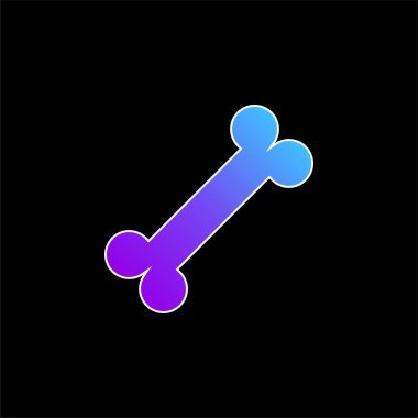 Kemik mavisi gradyan vektör simgesi