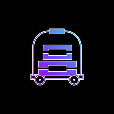 Belboy mavi gradyan vektör simgesi