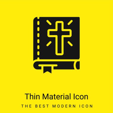 Bible minimal bright yellow material icon clipart