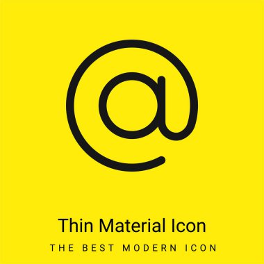 En az sarı madde simgesinde