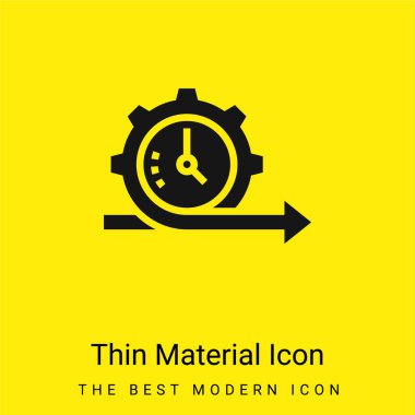 Agile minimal bright yellow material icon clipart