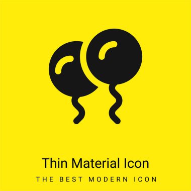 Balon en az parlak sarı madde simgesi