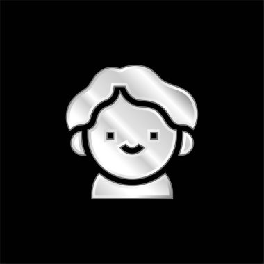 Gümüş kaplama metalik simge