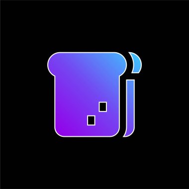 Ekmek mavisi gradyan vektör simgesi