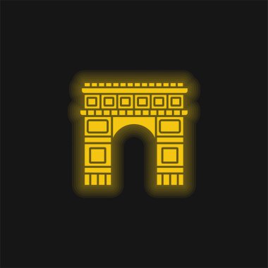 Zafer Takı sarı parlak neon simgesi