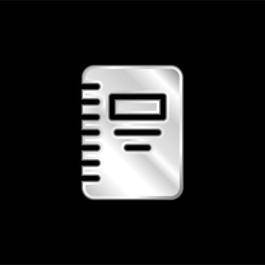 Gümüş kaplama metalik simge