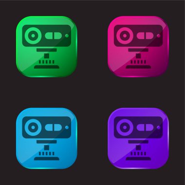 3d sensör dört renkli cam simge