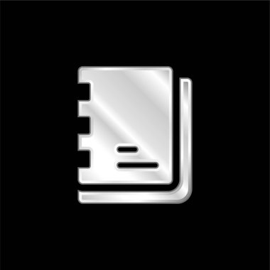 Sanatçı Sketchbook gümüş kaplama metalik simge