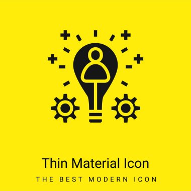 Branding minimal bright yellow material icon clipart