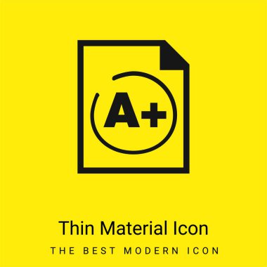 Bir Artı En İyi Test Sonucu En az sarı malzeme simgesi