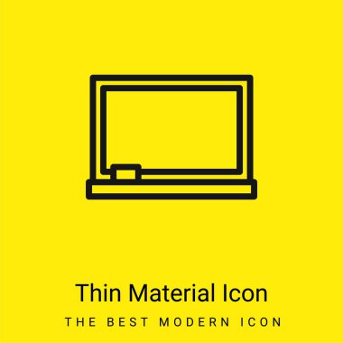 Blackboard minimal bright yellow material icon clipart