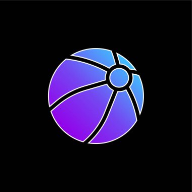 Topun mavi gradyan vektör simgesi