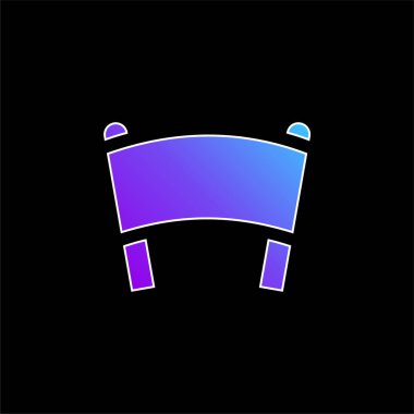 Sancak mavisi gradyan vektör simgesi