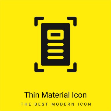 Artboard minimal bright yellow material icon clipart