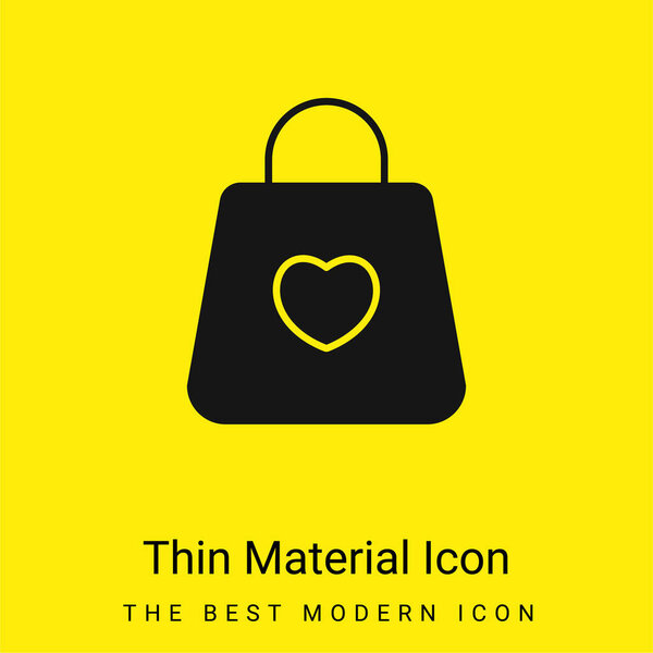 Мешок с минимальным ярко-желтым материалом