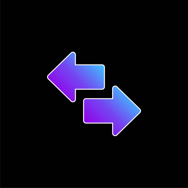 Arrows blue gradient vector icon
