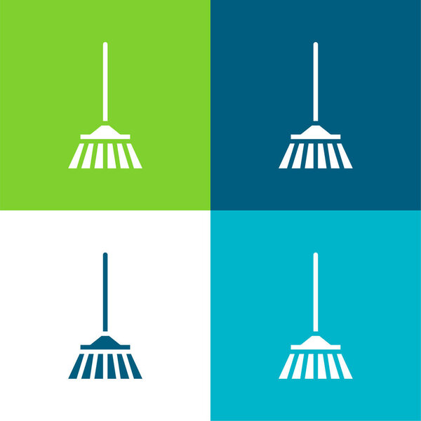 Bloom Flat four color minimal icon set