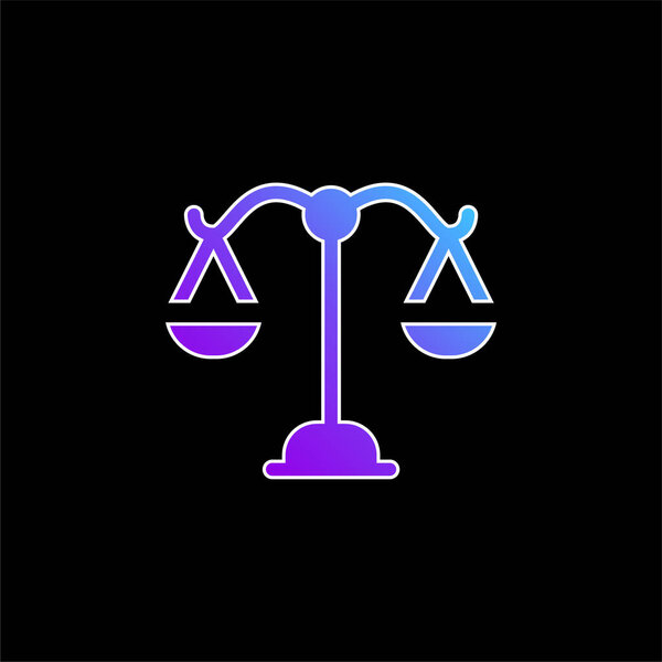 Balance blue gradient vector icon