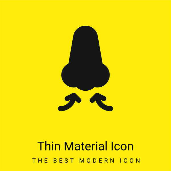 Breath minimal bright yellow material icon