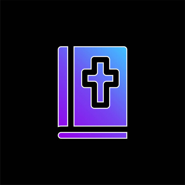 Библейский голубой градиентный вектор