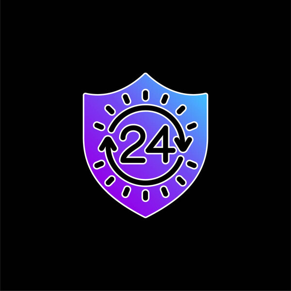 Значок вектора синего градиента