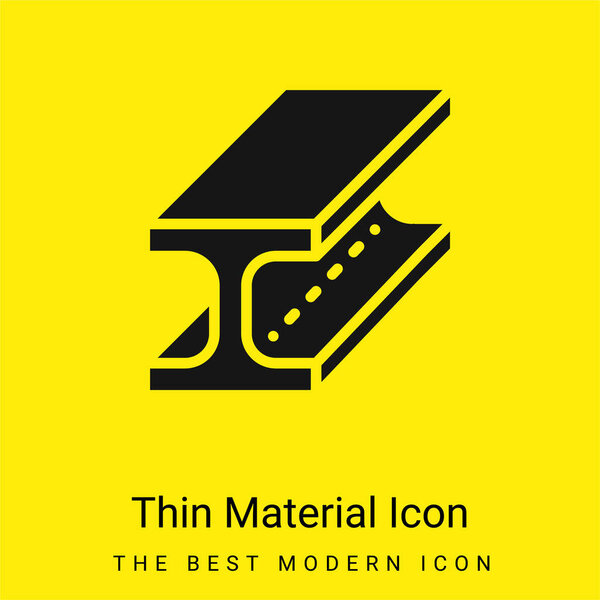 Beam minimal bright yellow material icon