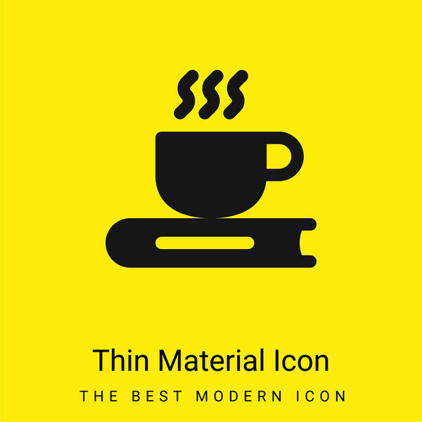 Book minimal bright yellow material icon