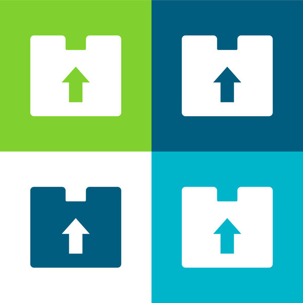 Четырехцветный минимальный набор иконок