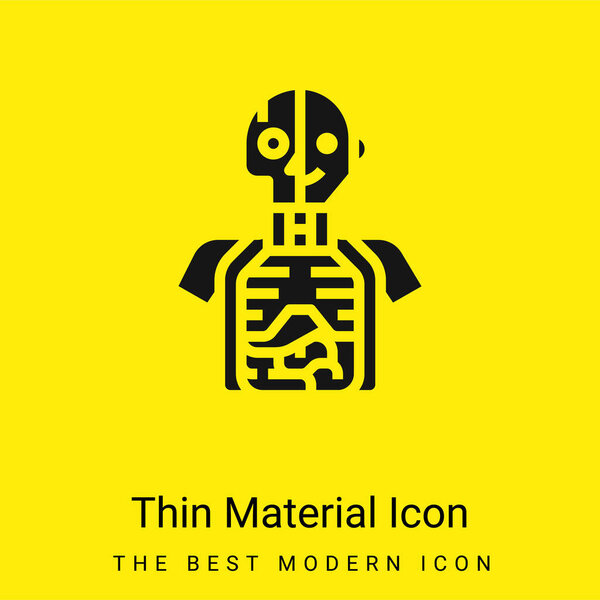Anatomy minimal bright yellow material icon