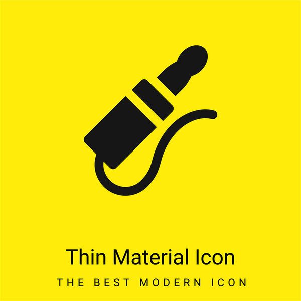 Audio Jack minimal bright yellow material icon