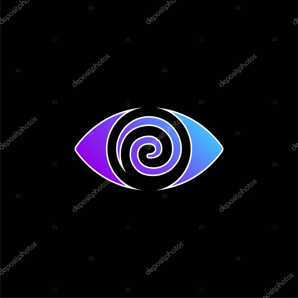 Addiction blue gradient vector icon