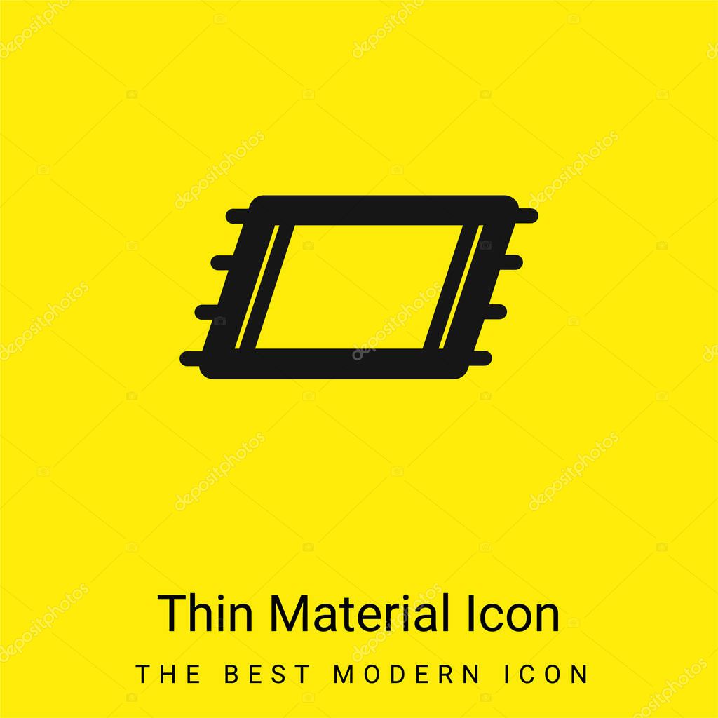 Beach Towel minimal bright yellow material icon