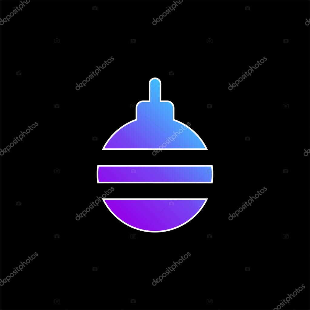 Bauble blue gradient vector icon