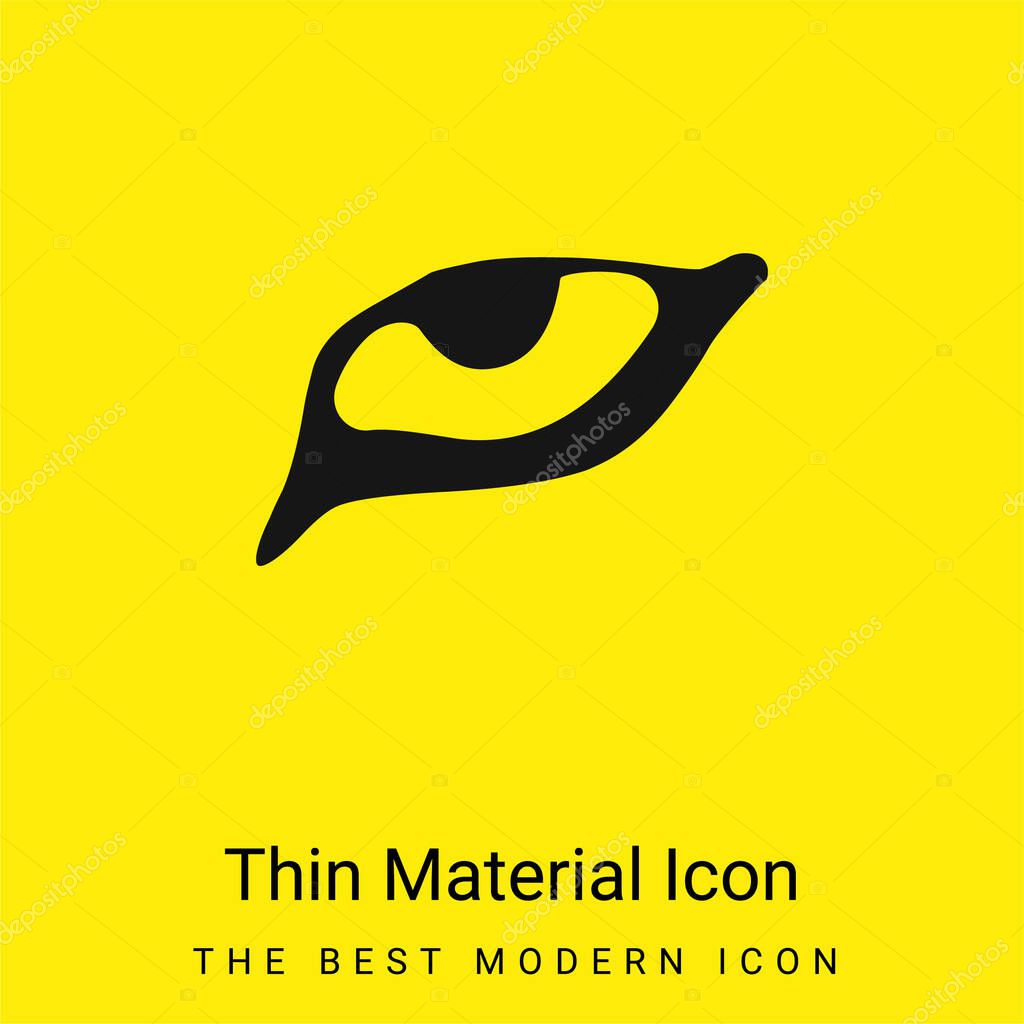 Animal Eye minimal bright yellow material icon