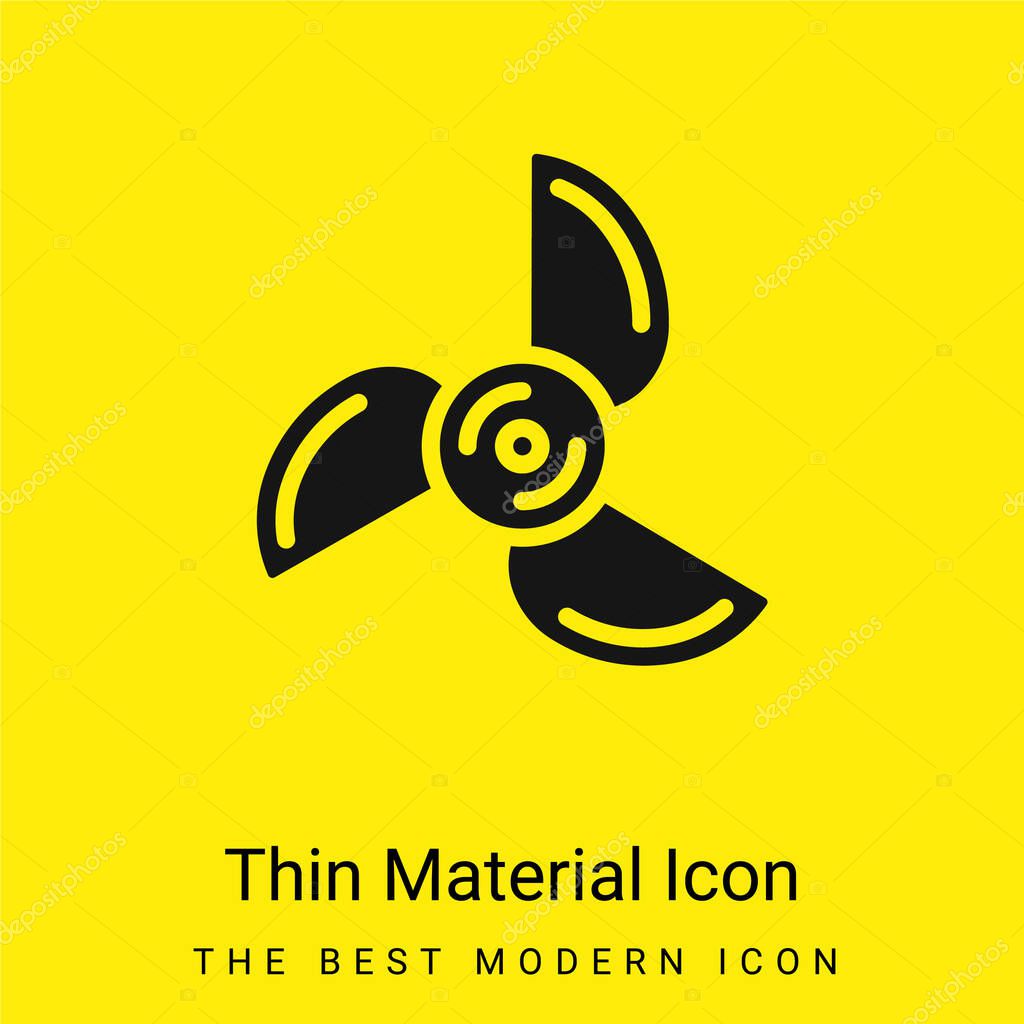 Blades minimal bright yellow material icon