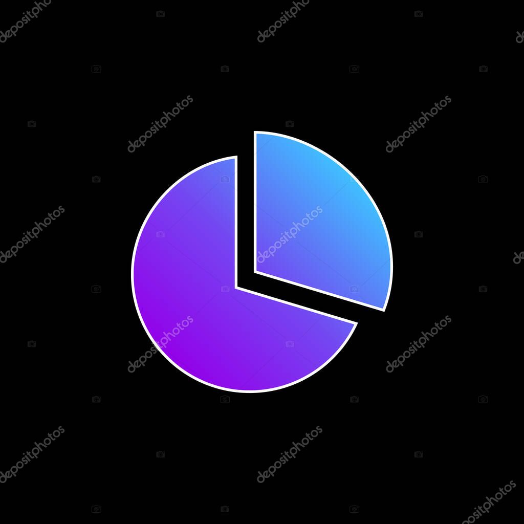 Black Circular Graphic blue gradient vector icon