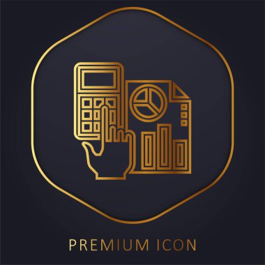 Altın satır prim logosu ya da simgesi hesaplama