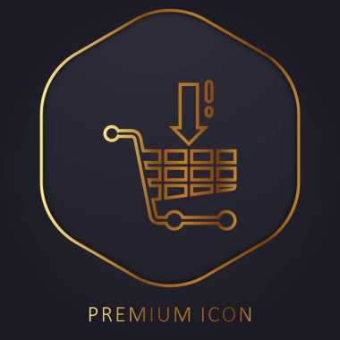Cart 'a Altın Satır prim logosu ya da simgesi ekle