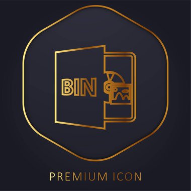 BIN Açık Dosya Biçimi Altın Satır prim logosu veya simgesi