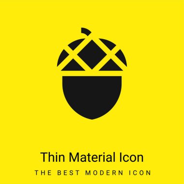 Acorn minimal bright yellow material icon clipart