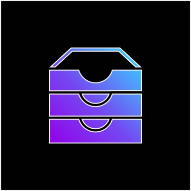 Mavi gradyan vektör simgesini arşivle