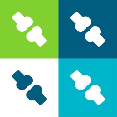 Kemik Düz 4 renk en küçük simge kümesi