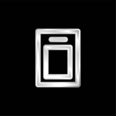 Gümüş kaplama metalik simge