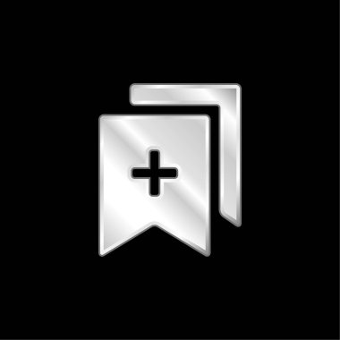 Yer imi gümüş kaplamalı metalik simge ekle