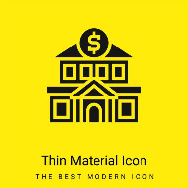 Parlak sarı madde simgesi bankacılık