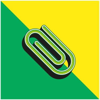 Ataç Çapraz Sembol Yeşil ve Sarı Modern 3D vektör logosunu Ekle