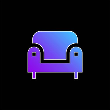 Koltuk mavisi gradyan vektör simgesi