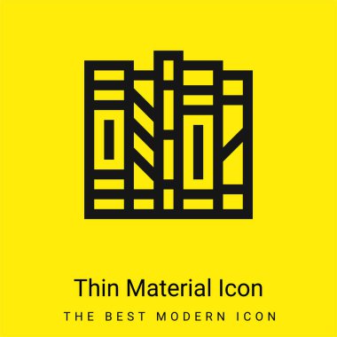 Kitaplar asgari düzeyde parlak sarı malzeme simgesi